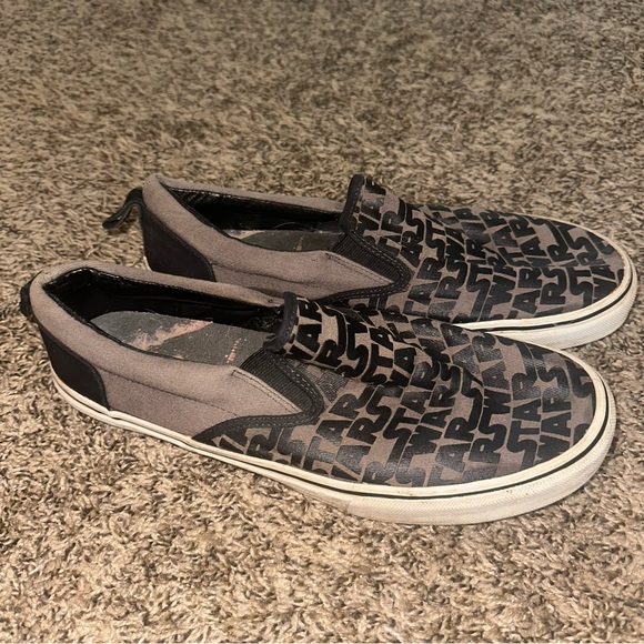 Star Wars Themed Gray Slip-On Shoes - Picture 1 of 6